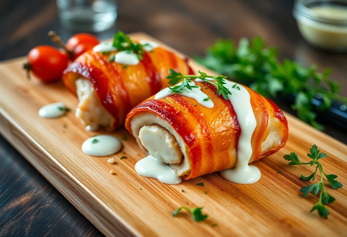 Bacon Ranch Stuffed Chicken Thighs