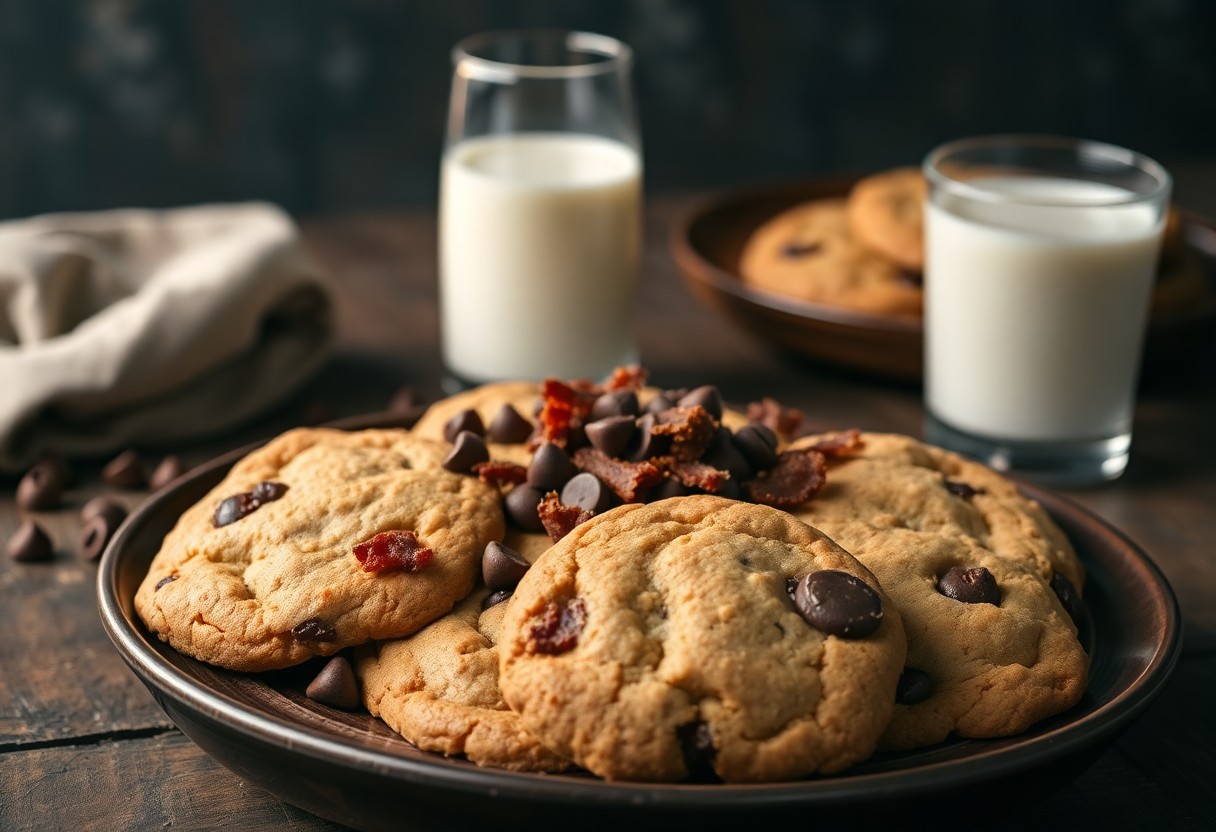 Chewy Bacon and Chocolate Chip Cookies