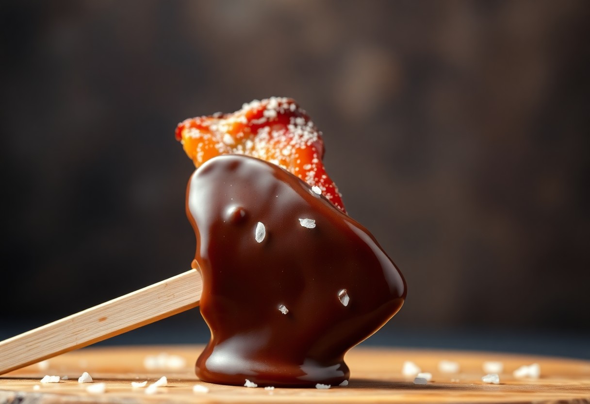 Chocolate Covered Bacon on a Stick