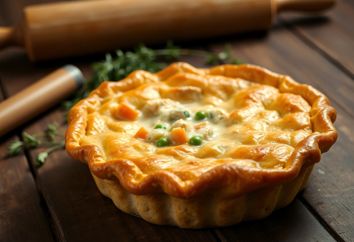 Creamy Chicken Pot Pie with a Flaky Crust