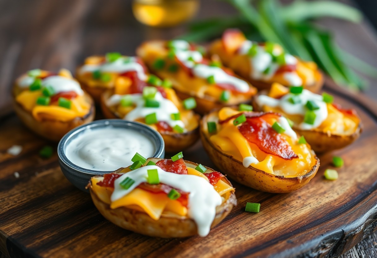 Loaded Bacon Ranch Potato Skins