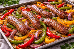 Sheet-Pan Sausage & Peppers