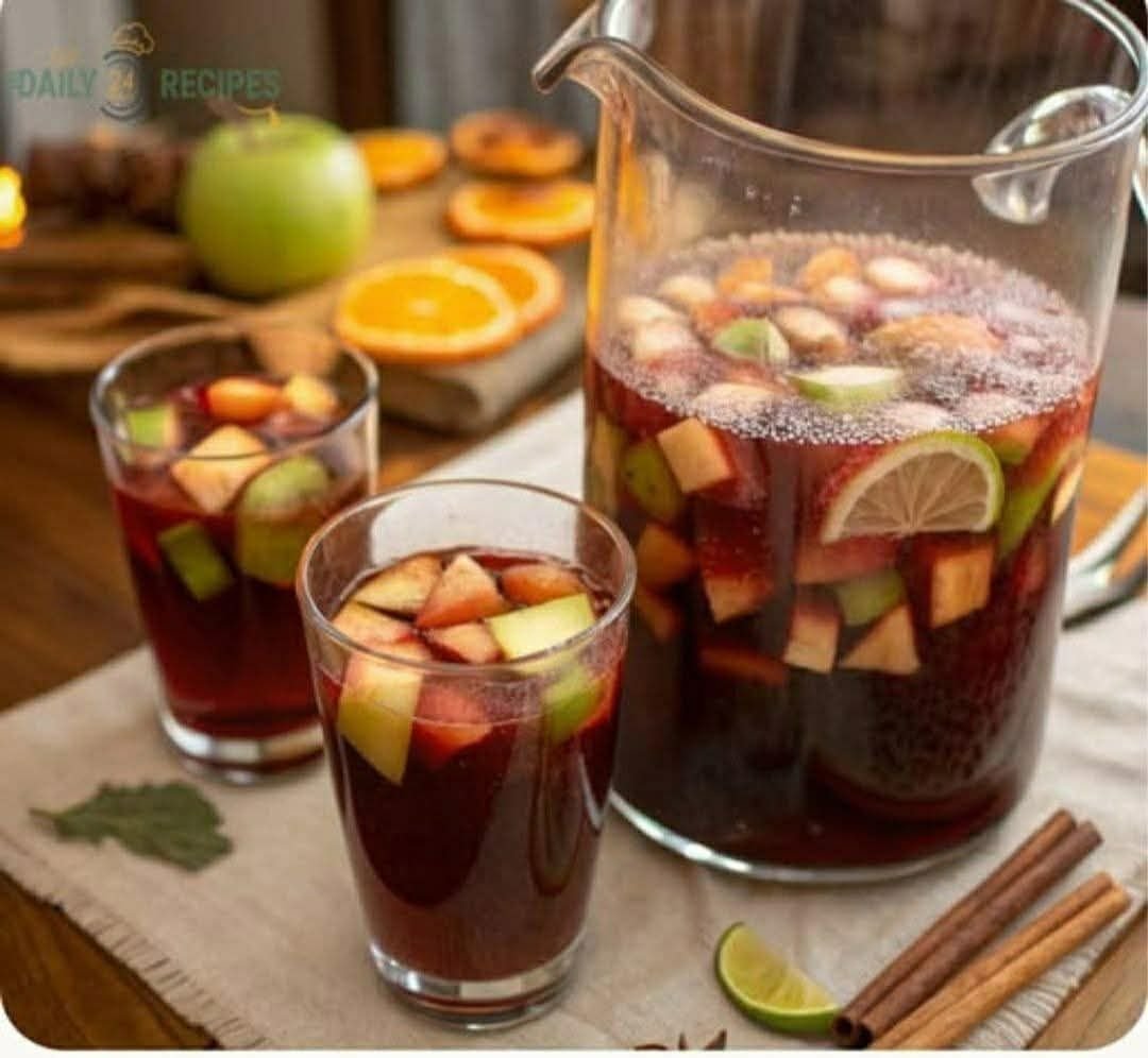Spiced Fireball Sangria with Apples and Citrus