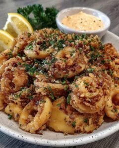 Lemon Garlic Calamari with Aioli