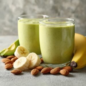 Avocado Banana Almond Smoothie