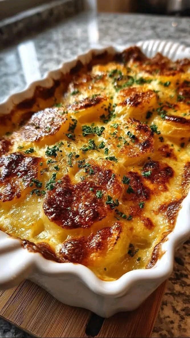 Easy Homemade Scalloped Potatoes (Rich, Cheesy & Tender)