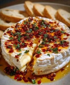 Whipped Brie with Chili Oil