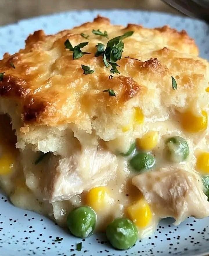 Cheesy Chicken Cobbler Bake – The Ultimate Cozy Dinner