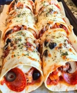 Baked Pizza Wraps