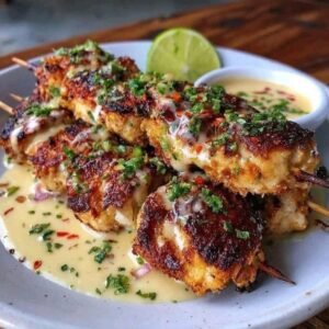 Coconut Lime Grilled Chicken Skewers