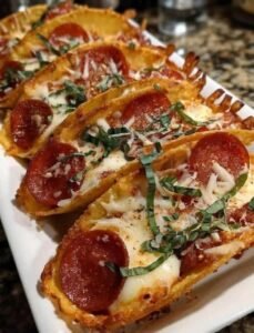 Pizza Pepperoni Tacos
