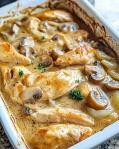 Creamy Chicken and Mushroom Casserole