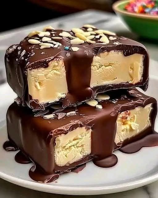 Easy Homemade Ice Cream Bars with Chocolate Shell