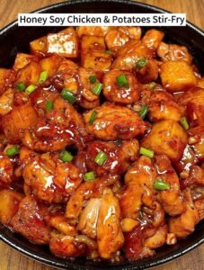 Honey Chicken and Potato Stir-Fry