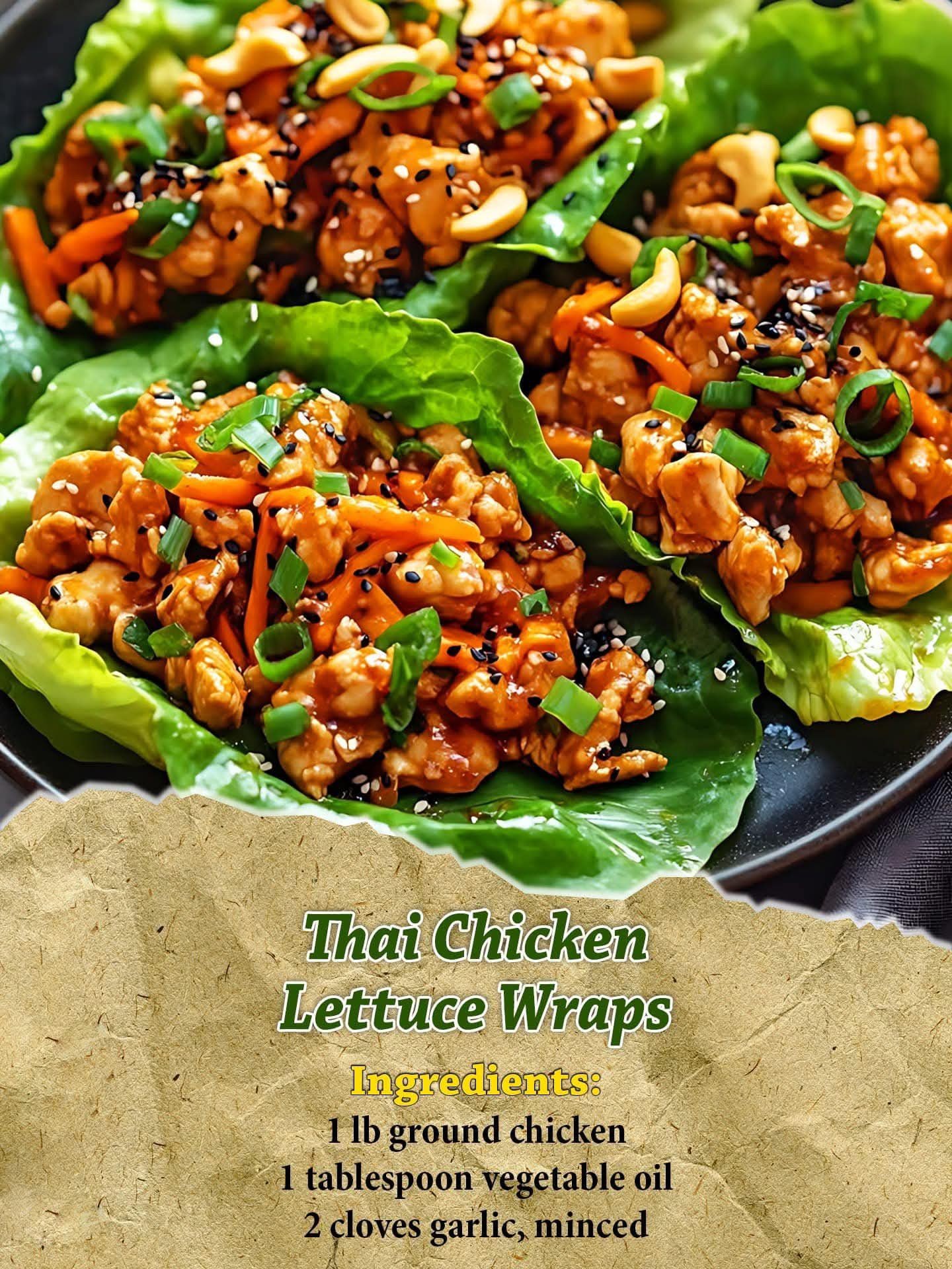 Thai Chicken Lettuce Wraps – Fresh, Flavorful, and Ready in 20 Minutes