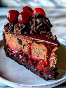 Chocolate Cherry Cheesecake