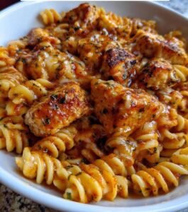 Cheesy One-Pot Chicken Parmesan Rotini Mac and Cheese