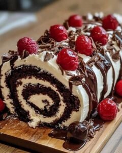 Black Forest Cake Roll