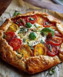 Heirloom Tomato Galette with Mascarpone & Sumac