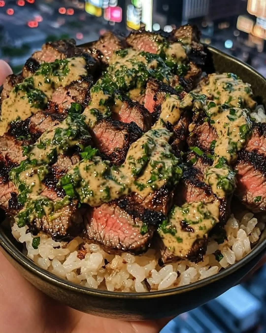 Easy Chimichurri Steak Rice Bowls (Quick Weeknight Meal)
