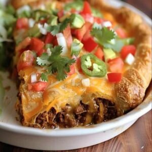 Crescent Roll Taco Bake