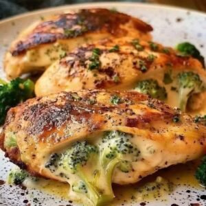 Broccoli Cheese Stuffed Chicken Breast