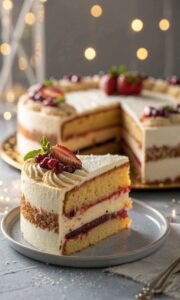 Vanilla Berry Layer Cake