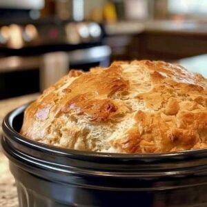 2-Ingredient Slow Cooker Beer Bread