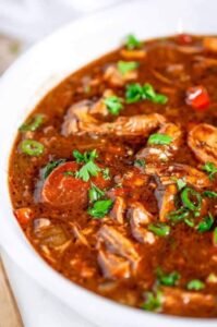 New Orleans Cajun Chicken Andouille Sausage Gumbo