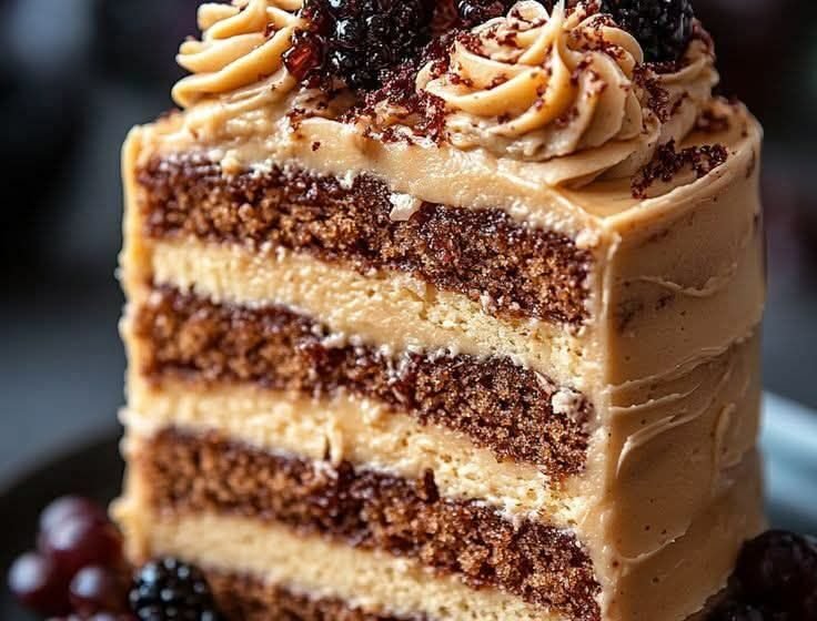 Rich Mocha Cake with Espresso Buttercream Frosting