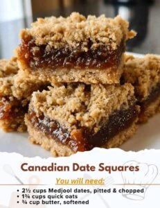 Canadian Date Squares
