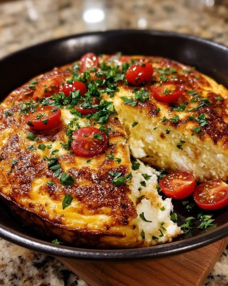 Crustless Tomato Basil Mozzarella Quiche (Light, Fluffy & Low-Carb)