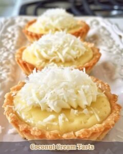 Coconut Cream Tarts