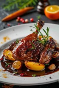 Crispy Roast Duck with Orange Sauce