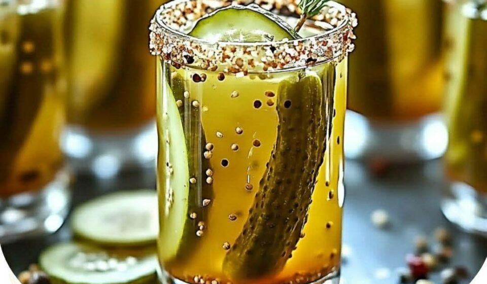 Fiery Pickle Juice Shot Recipe with Hot Sauce & Lime