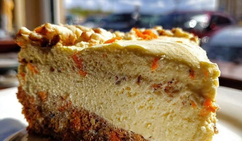 The Best Carrot Cheesecake Cake with Creamy Swirls