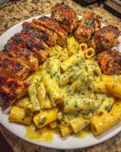 Cajun Chicken Alfredo Pasta with Three Cheese