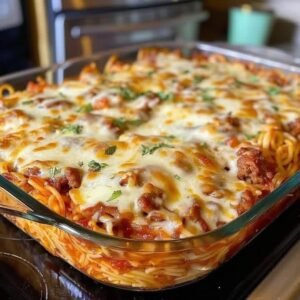 Creamy Baked Spaghetti Casserole