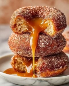 Caramel Core Apple Cider Donuts