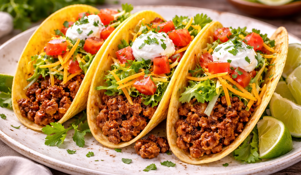 Classic Ground Beef Tacos (Simple Ingredients, Big Flavor)