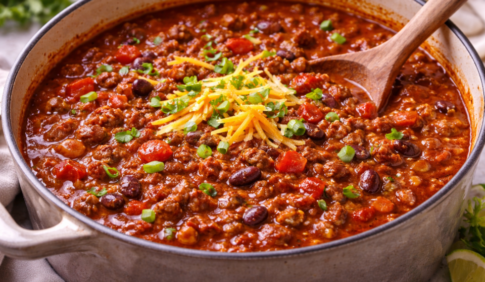 Homemade Thick Chili (Hearty, Rich, and Never Watery)